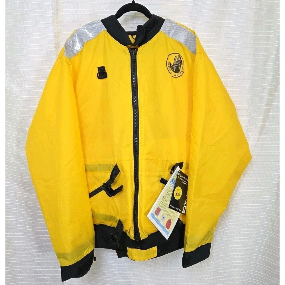 Body Glove Stay Afloat Coat Life Jacket Size XXL Type III PFD Yellow